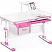 Парта Mealux Evo-40 - белый/накладки розовые — сеть салонов «Мир Детской Мебели»