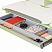 Парта Mealux Martin - белый /накладки зеленые — сеть салонов «Мир Детской Мебели»