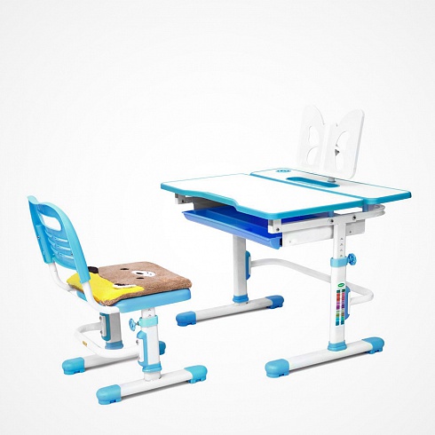 Парта и стул Rifforma Comfort 07 голубой — сеть салонов «Мир Детской Мебели»