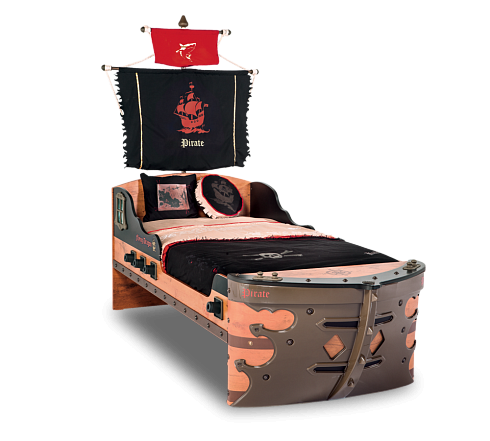Кровать-корабль Cilek Pirate — сеть салонов «Мир Детской Мебели»