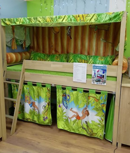 Кровать-чердак с балдахином Paidi Eike — сеть салонов «Мир Детской Мебели»