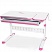 Парта Mealux Martin - белый /накладки розовые — сеть салонов «Мир Детской Мебели»
